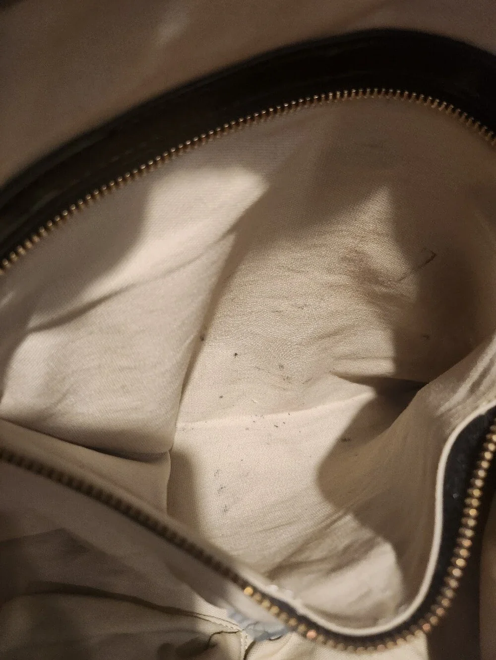 Tory Burch canvas and patent leather shoulder bag